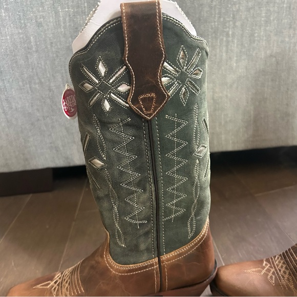 Laredo Passion Flower Western Cowgirl Boots Women’s Floral Embroidered Leather - Picture 10 of 16